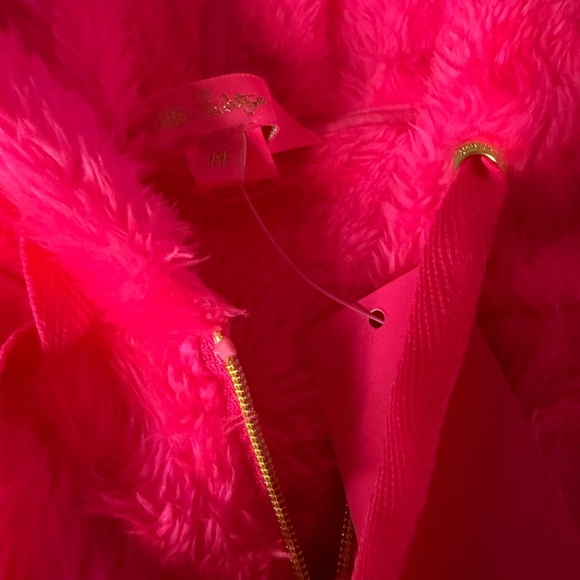 Lilly Pulitzer Vibrant Pink Teddy Jacket - Picture 2 of 4